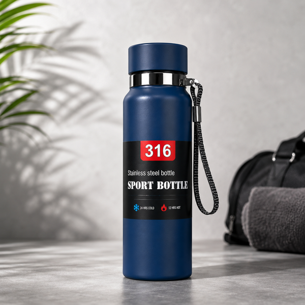 Stylish Water Bottle with Digital Temp Display
