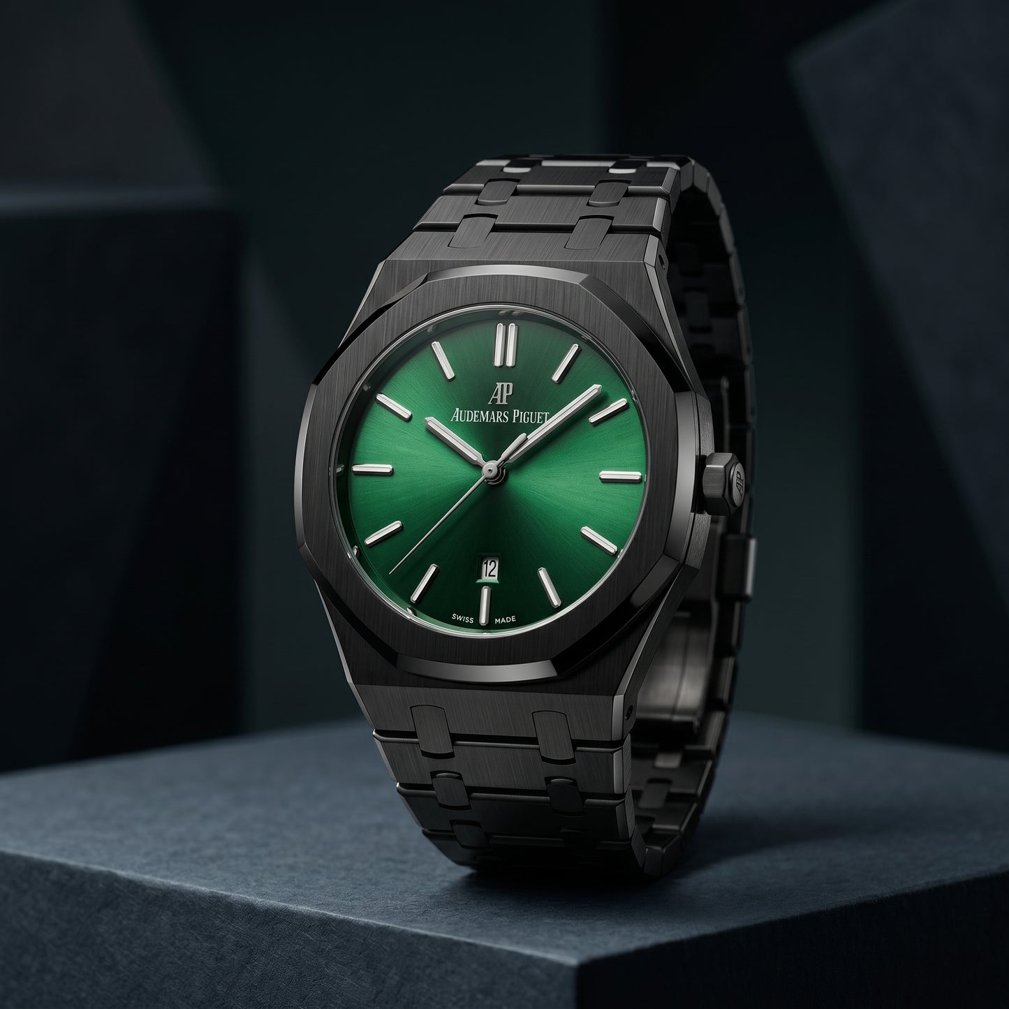 AP Royal Oak Black & Green Watch